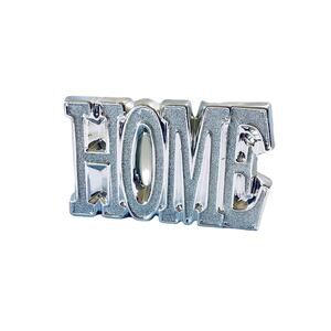 Silver Glitter HOME Sign
